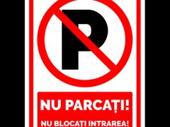 Semn nu parcati nu blocati intrarea